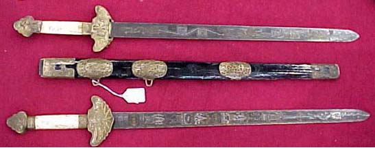 Click Here for More Images - Sword Identification -
		Swords, Cutlasses, Sabers, Sabres